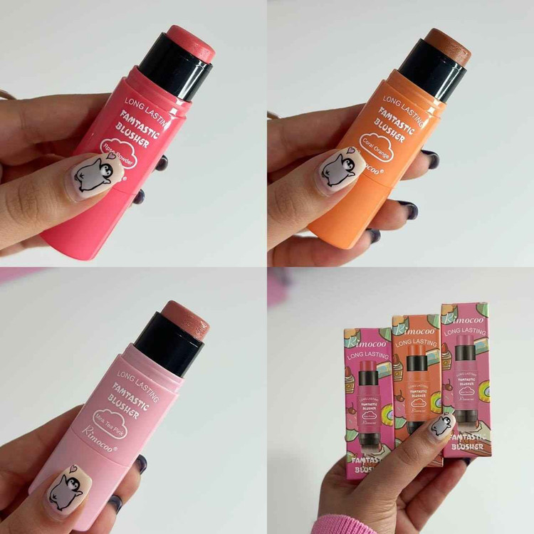 رژگونه استیکی برسدار ریموکو مدل FAMTASTIC BLUSHER