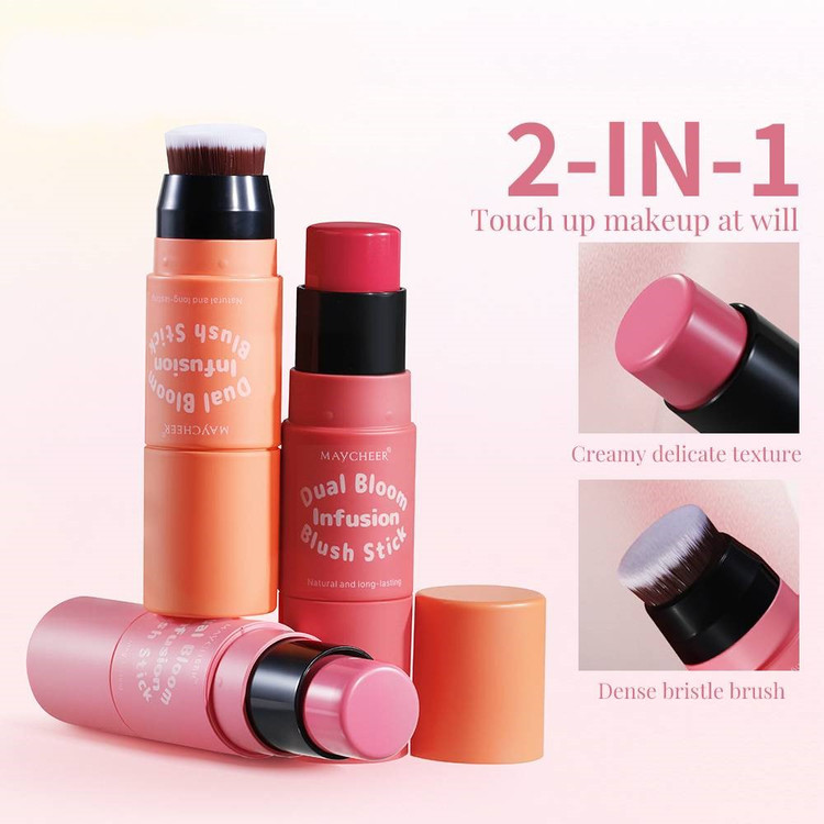 رژگونه استیکی برسدار ریموکو مدل FAMTASTIC BLUSHER