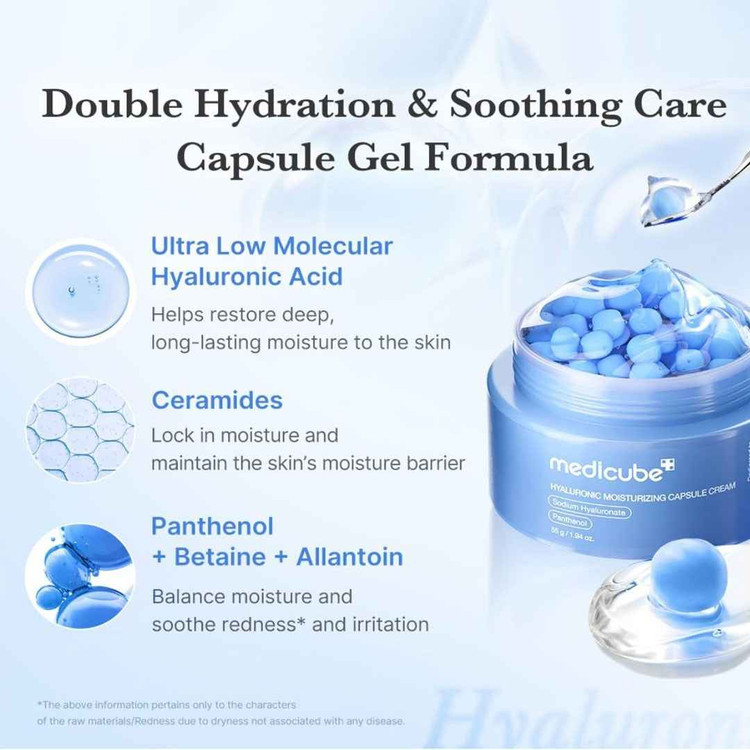 کرم کپسولی هیالورونیک اسید مدی کیوب وزن 55 گرم