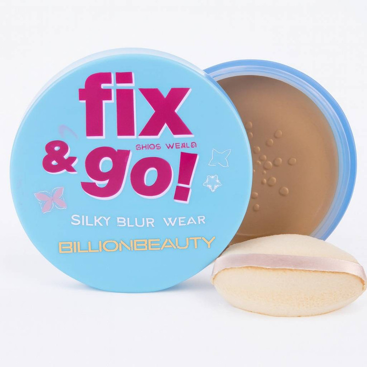 پودر فیکس آرایش بیلیون بیوتی مدل fix & go وزن 20 گرم