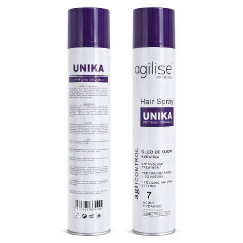 اسپری حالت دهنده مو یونیکا مدل agilise حجم 420 میل