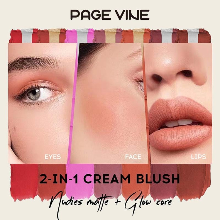 رژ لب و رژگونه استیکی پیج واین مدل CREAM BLUSHER وزن 7 گرم