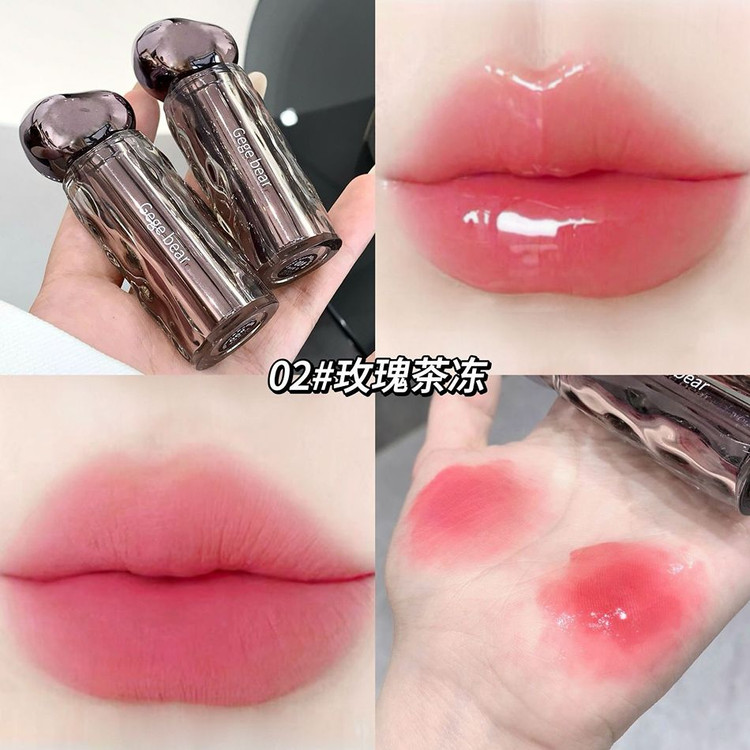 رژ لب خیس مات شونده گی گی بیر مدل پوکه سنگی حجم 3 میل