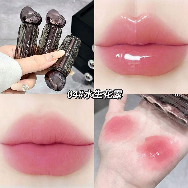 رژ لب خیس مات شونده گی گی بیر مدل پوکه سنگی حجم 3 میل