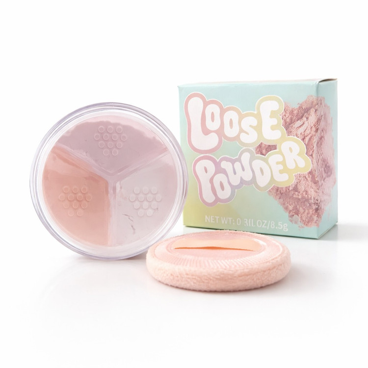 پودر فیکس آرایش رنگی تری کیو بیوتی مدل رنگین کمان وزن 8.5 گرم