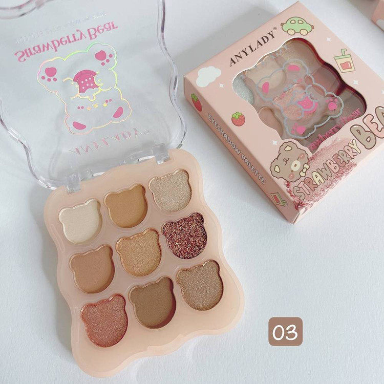 پالت سایه 9 عددی مدل خرسی