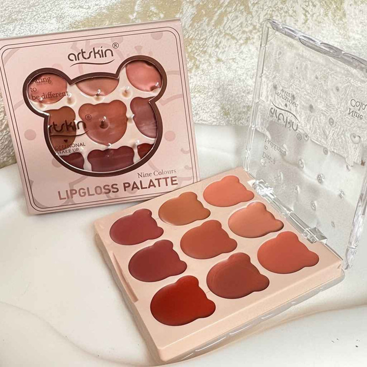 پالت رژ لب 9 تایی آرت اسکین مدل خرسی