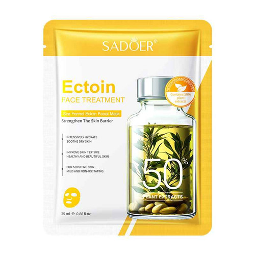 ماسک ورقه ای ترمیم کننده و سفت کننده اکتوئین سادور وزن 25 گرم