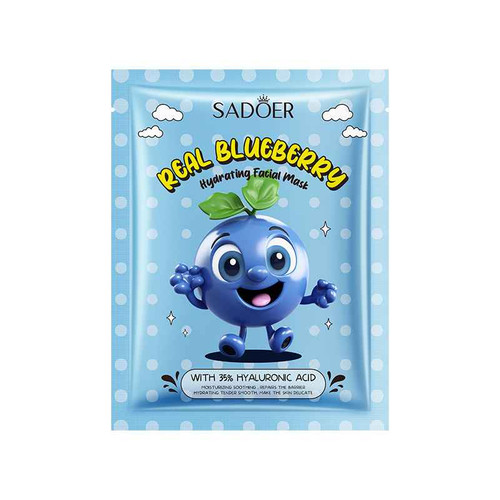 ماسک صورت ورقه ای آبرسان بلوبری سادور وزن 25 گرم sadoer