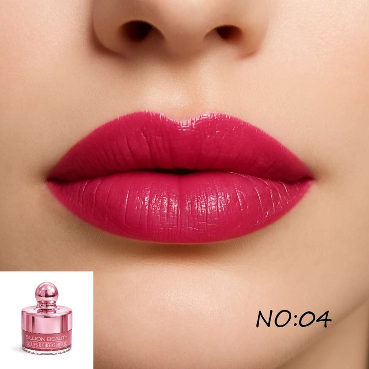 موس لب و رژگونه کرمی بیلیون بیوتی مدل VELVET وزن 10 گرم