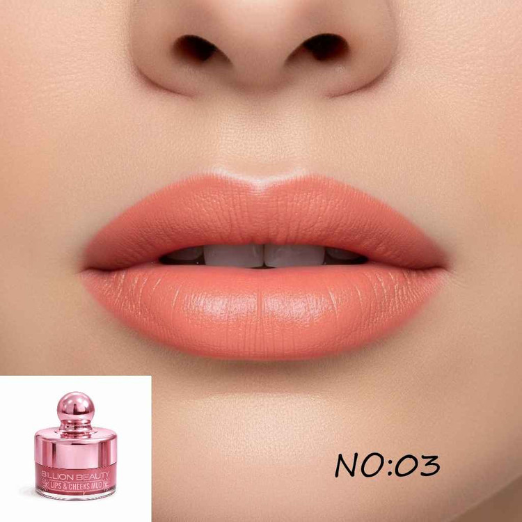 موس لب و رژگونه کرمی بیلیون بیوتی مدل VELVET وزن 10 گرم