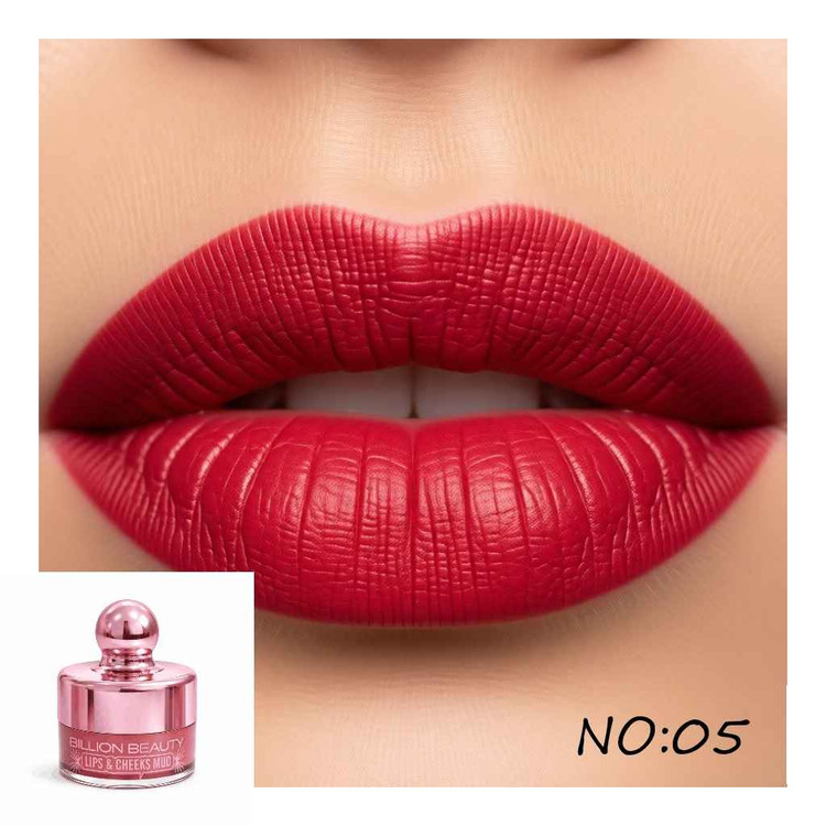 موس لب و رژگونه کرمی بیلیون بیوتی مدل VELVET وزن 10 گرم