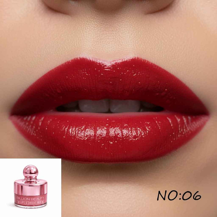 موس لب و رژگونه کرمی بیلیون بیوتی مدل VELVET وزن 10 گرم