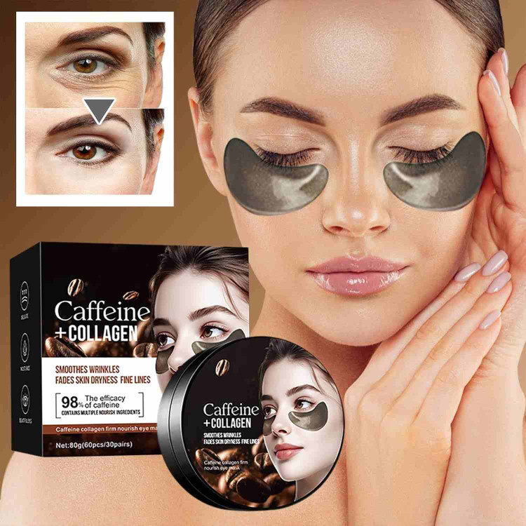ماسک زیر چشم ضد چروک سادور مدل کلاژن و کافئین بسته 60 عددی