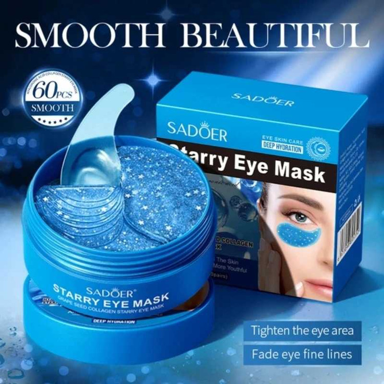 ماسک زیر چشم آبرسان عمیق سادور مدل هیالورونیک اسید بسته 60 عددی