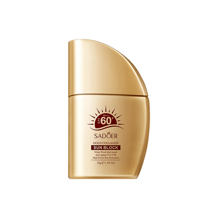 کرم ضد آفتاب سادور مدل کلاژن و طلا SPF 60 وزن 30 گرم