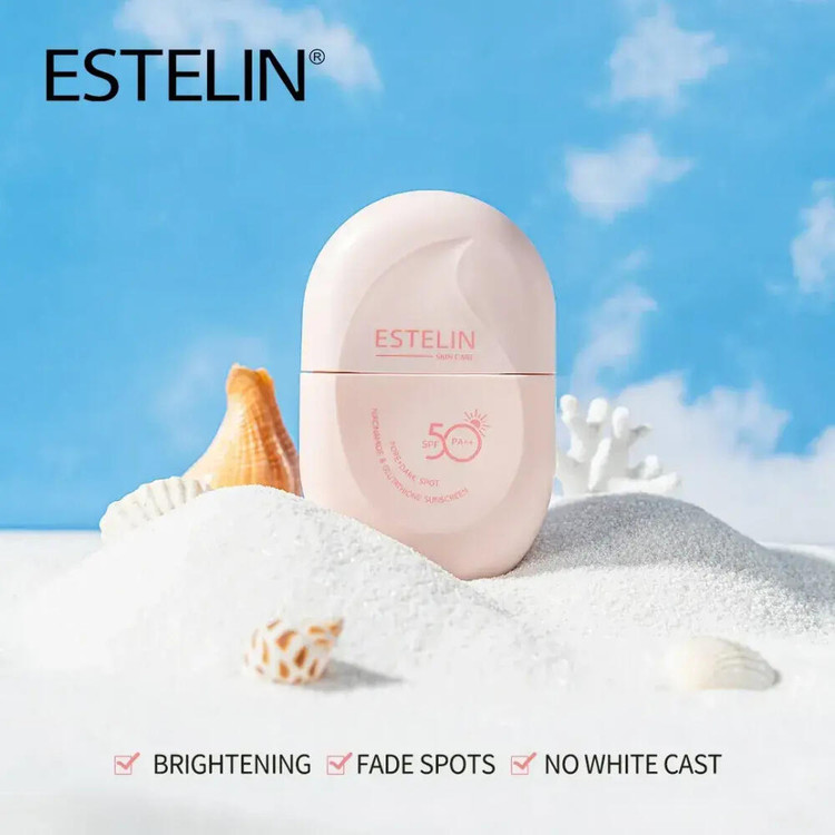 کرم ضد آفتاب ضد لک استلین مدل نیاسینامید وزن 60 گرم SPF50