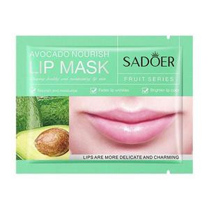 ماسک ورقه ای لب آبرسان سادور مدل آووکادو وزن 8 گرم SADOER