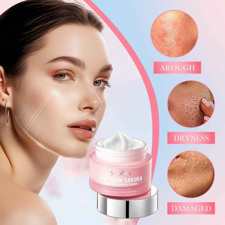 کرم ضد چروک سادور مدل شکوفه گیلاس و کلاژن حجم
