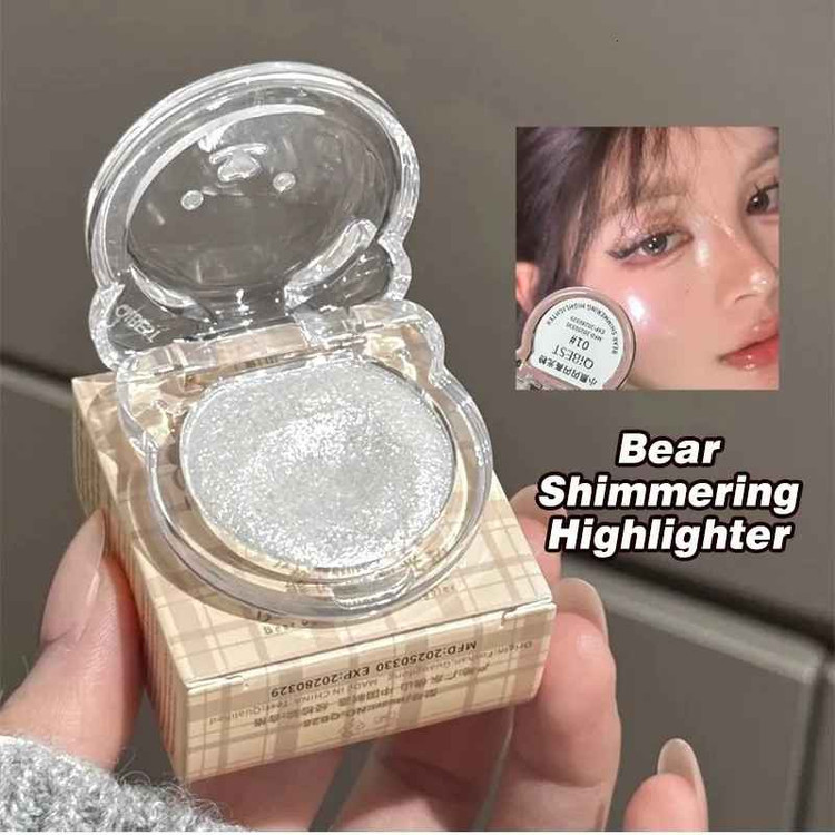 هایلایتر خمیری کیوبست مدل BEAR SHIMMERING وزن 4.5 گرم