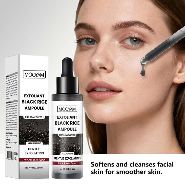 سرم صورت لایهبردار برنج سیاه و نیاسینامید مویام حجم 60 میل