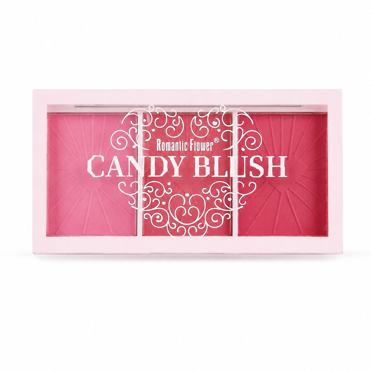 پالت رژگونه 3 تایی رومانتیک فلاور مدل CANDY BLUSH