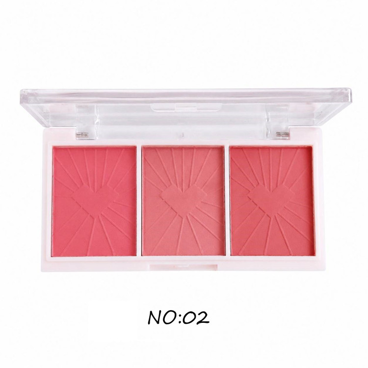 پالت رژگونه 3 تایی رومانتیک فلاور مدل CANDY BLUSH