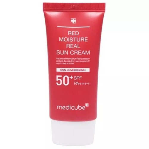 کرم ضد آفتاب تسکین دهنده مدی کیوب مدل RED MOISTURE حجم 50 میل