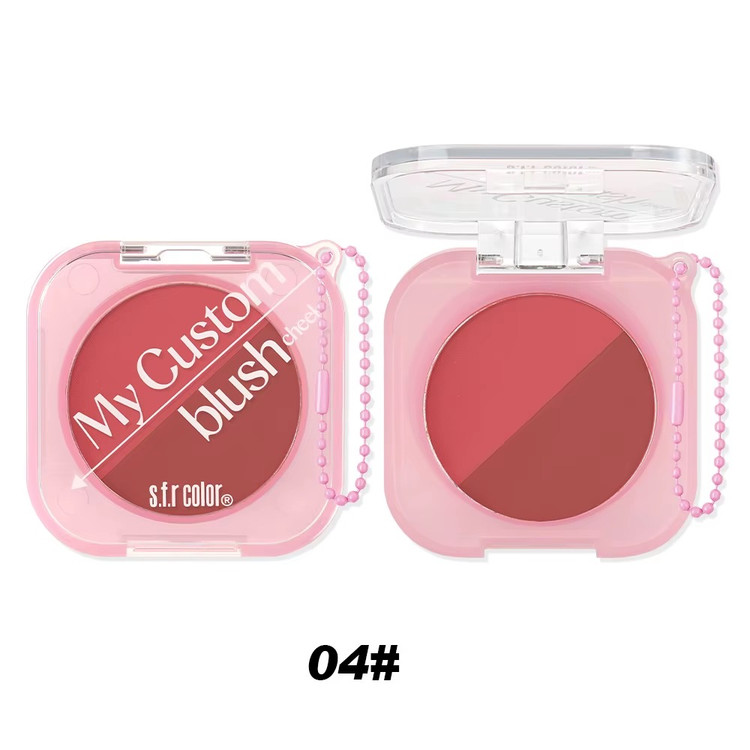 رژگونه دو رنگ s.f.r مدل My Custom blush وزن 6.5 گرم