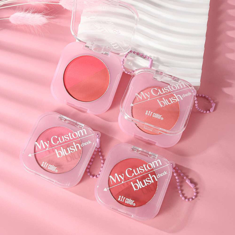 رژگونه دو رنگ s.f.r مدل My Custom blush وزن 6.5 گرم