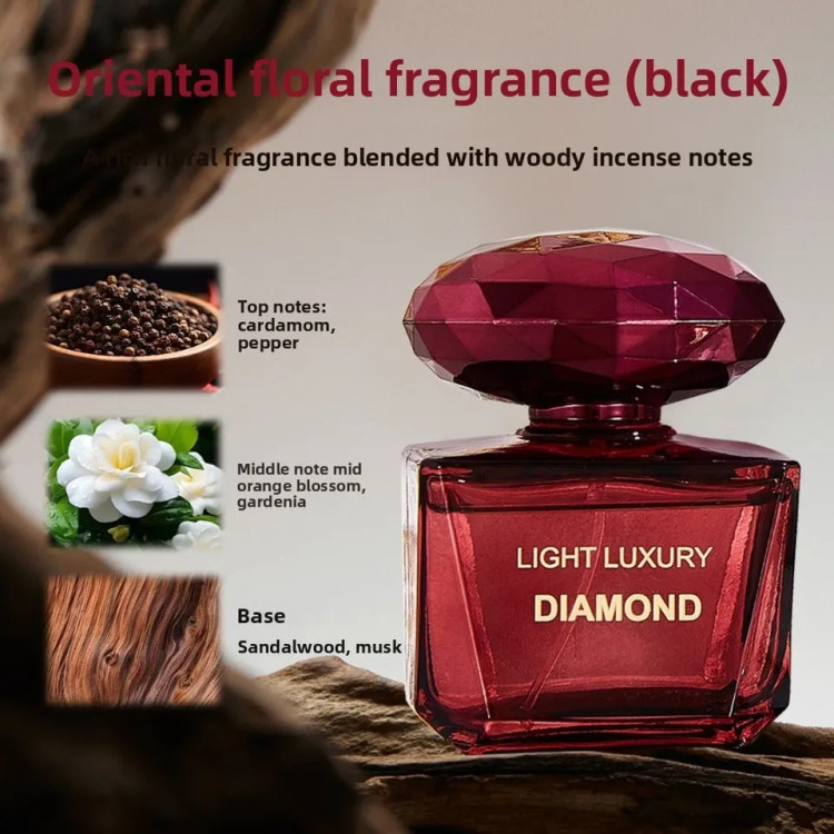 عطر زنانه لایت لاکچری دایموند مدل Black حجم 50 میل