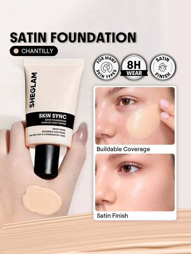 کرم پودر ساتن Skin Syncمدل Fair وزن 30 گرم