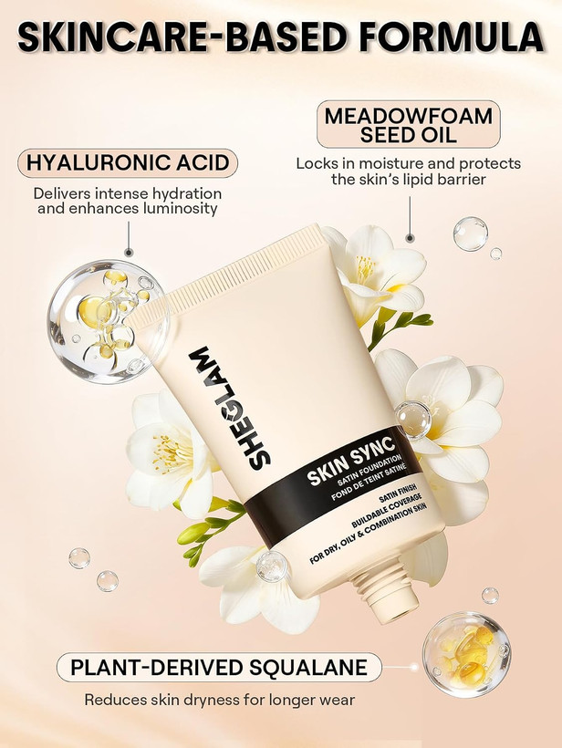 کرم پودر ساتن Skin Syncمدل Fair وزن 30 گرم