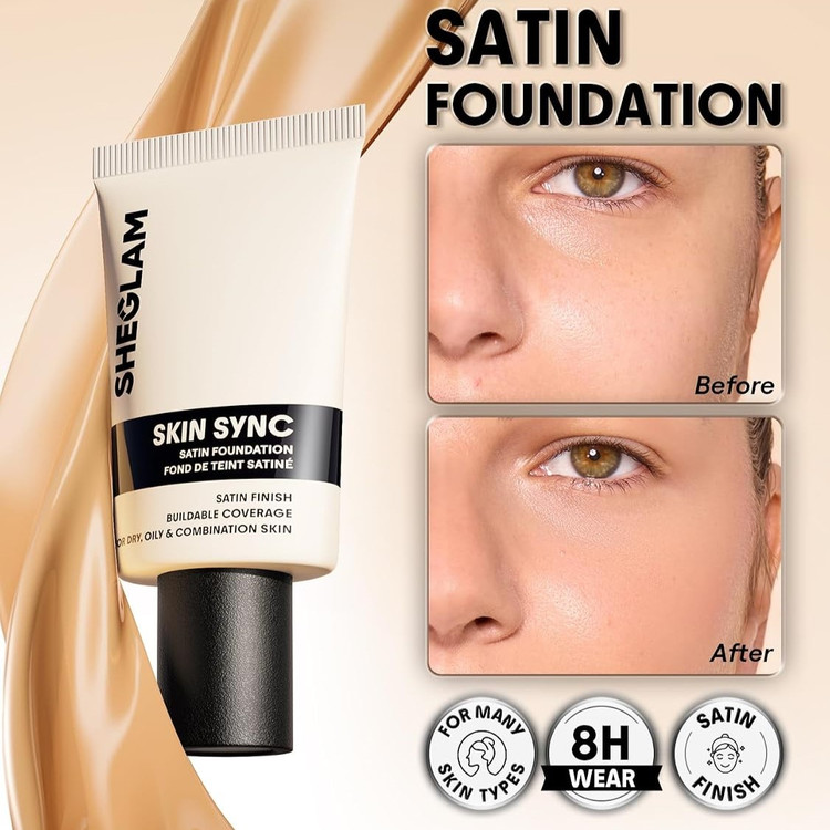 کرم پودر ساتن Skin Syncمدل Fair وزن 30 گرم