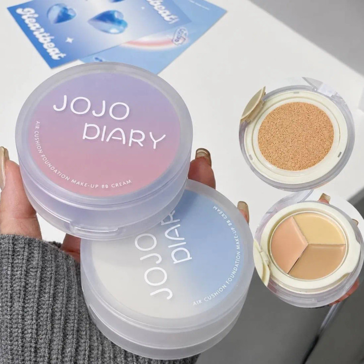 کوشن دو طبقه جوجو دایری JOJO DIARY همراه با کانسیلر سه رنگ