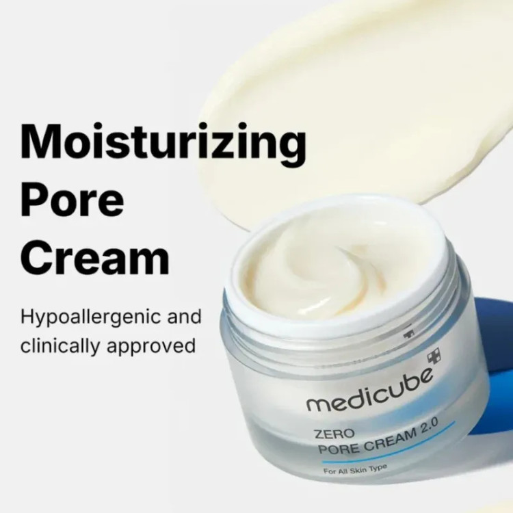 کرم آبرسان قوی و کنترل منافذ مدی کیوب مدل ZERO PORE CREAM