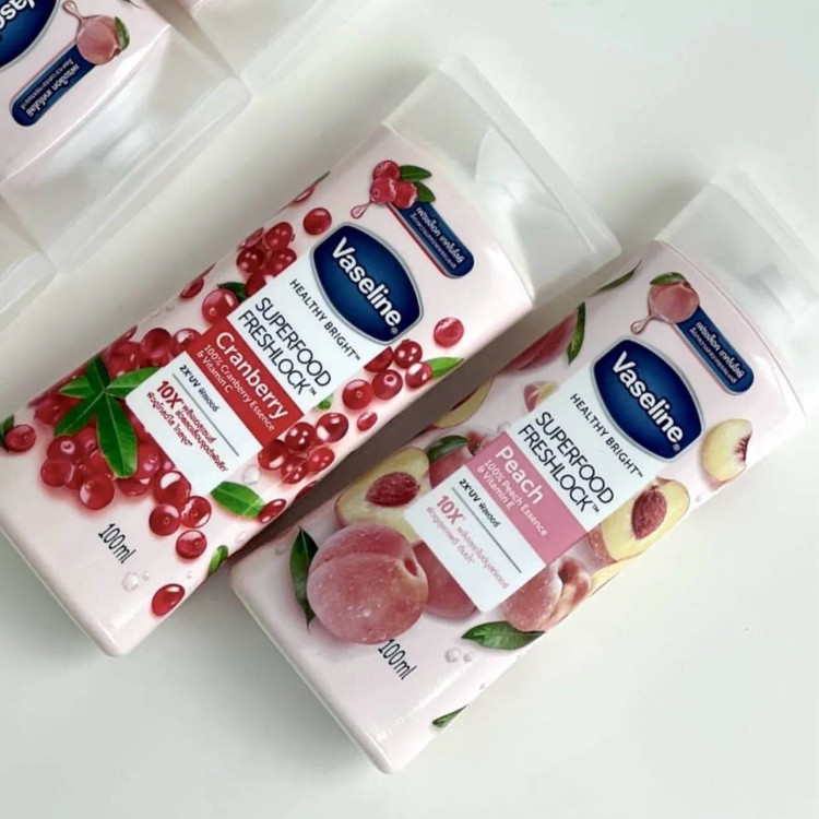 لوسیون بدن وازلین مدل SUPER FOOD FRESH LOCK حجم 100 میل