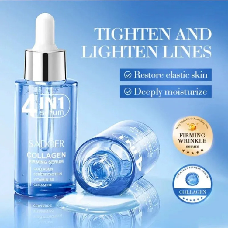 سرم صورت ضد چروک و لیفت کننده سادور مدل Collagen 4 in 1 حجم 40 میل