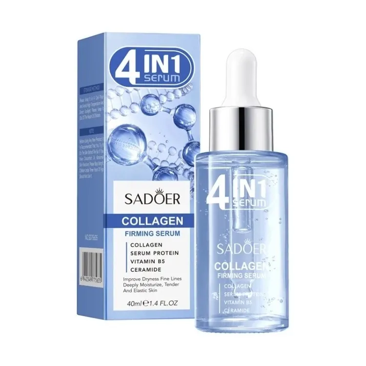 سرم صورت ضد چروک و لیفت کننده سادور مدل Collagen 4 in 1 حجم 40 میل