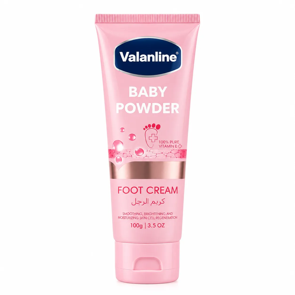 کرم رفع ترک پا والان لاین مدل BABY POWDER وزن 100 گرم