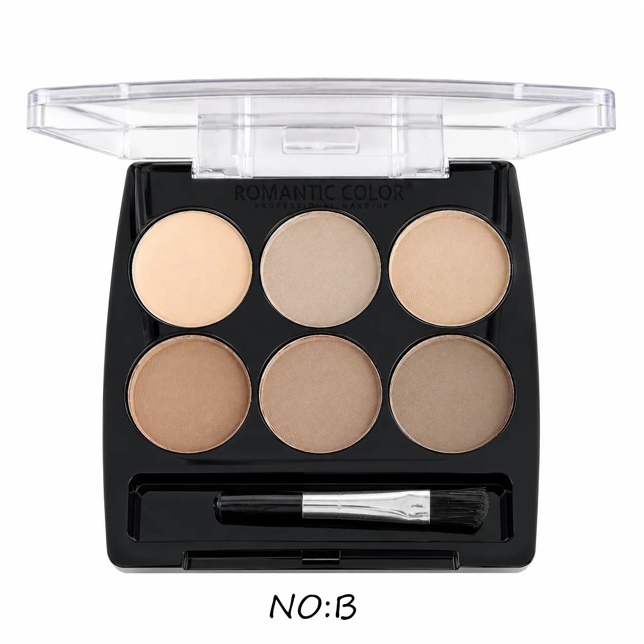 پالت سایه و کرم ابرو شش رنگ رومانتیک کالر مدل EYEBROW KIT