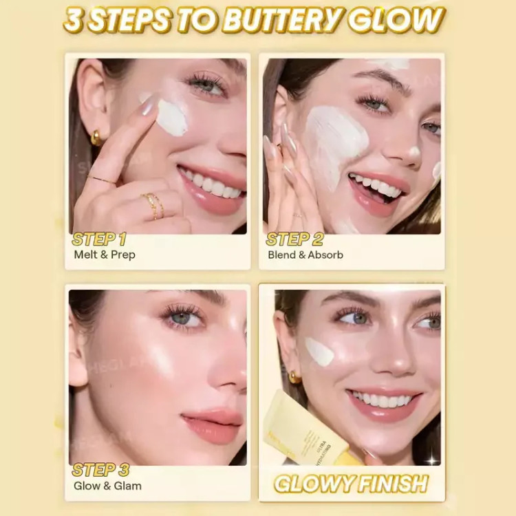 پرایمر صورت شیگلم مدل BUTTERY GLOW حجم 30 میل