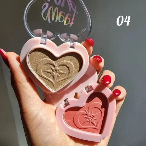 پالت رژگونه و هایلایتر هدی موجی مدل SWEET LOVE