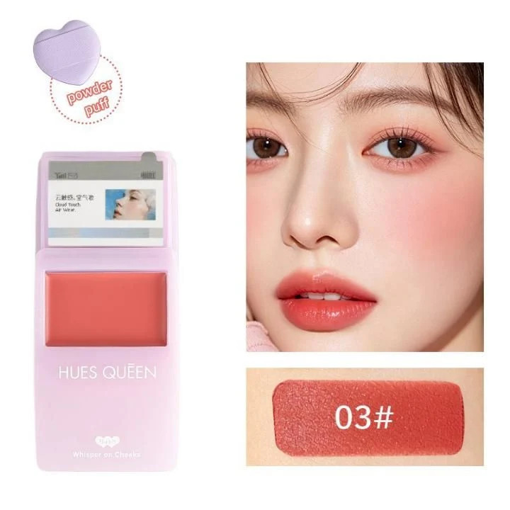 رژگونه موس لب دوکاره هویس کویین HUES QUEEN مدل Mousse Lip & Cheek
