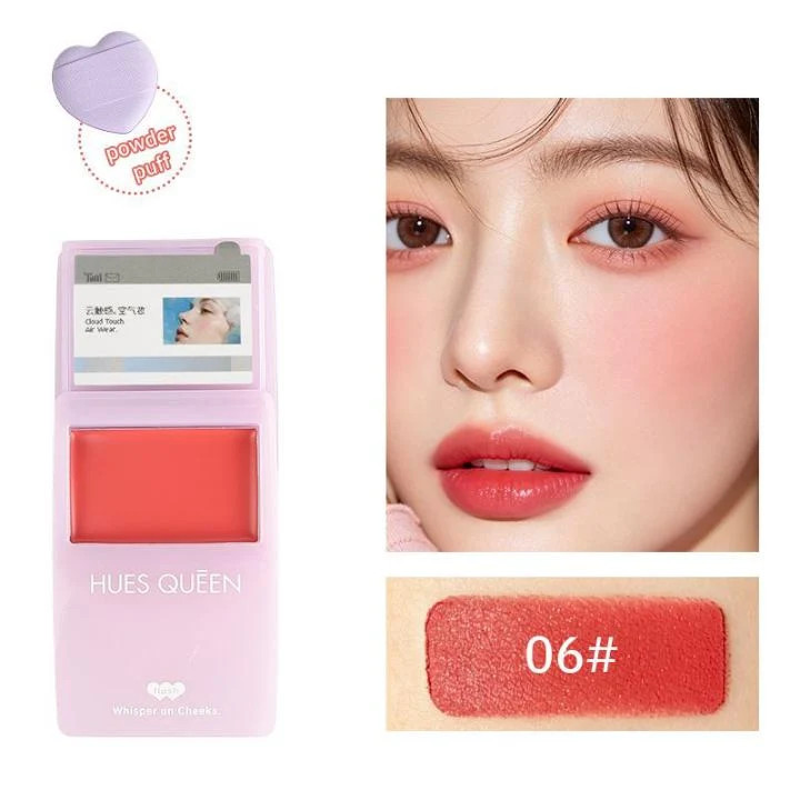 رژگونه موس لب دوکاره هویس کویین HUES QUEEN مدل Mousse Lip & Cheek